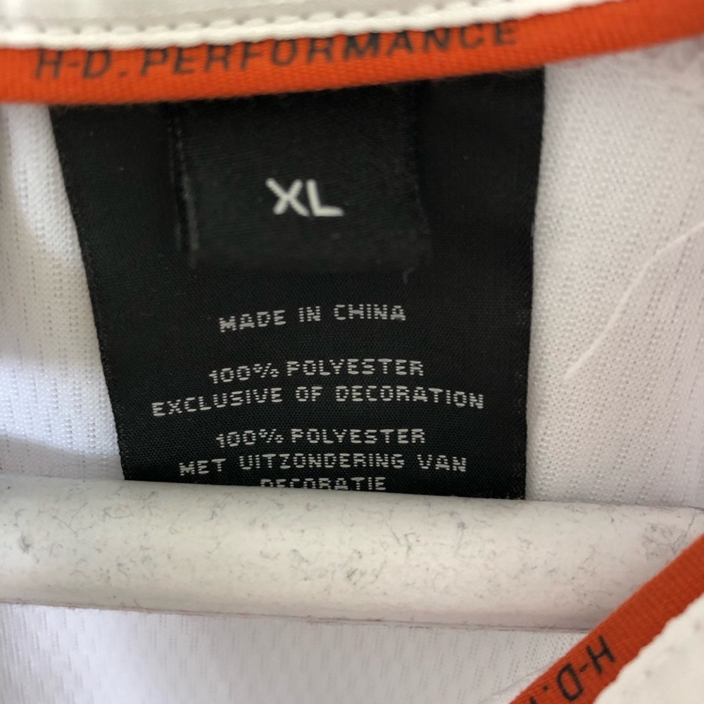 Harley Davidson XL White Quick dry men’s shirt